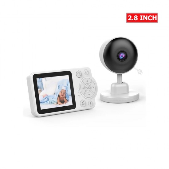 C4L RGB Бебефон с камера 3.5"/2.8" LCD, 2.4G безжичен, нощно виждане, двупосочно аудио и температурен сензор