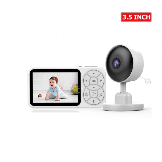 C4L RGB Бебефон с камера 3.5"/2.8" LCD, 2.4G безжичен, нощно виждане, двупосочно аудио и температурен сензор