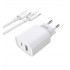 Зарядно XO-CE02A 20W 2вх. USB-C/USB SUPERFAST USB-C към USB-C