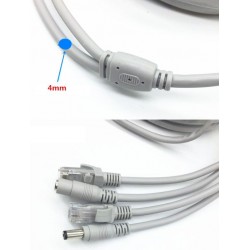 RJ45 удължителен интернет кабел за видеонаблюдение DC - 30M