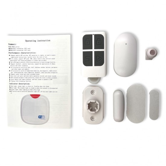 DH-201W Интелигентна WIFI алармена система APP Дистанционно управление за домашна сигурност Алармена система за кражба
