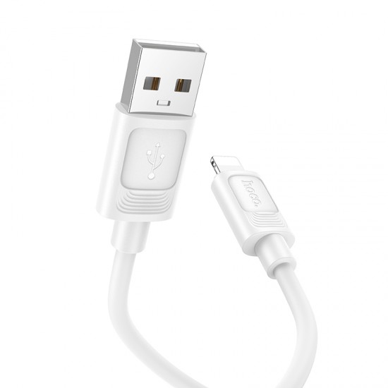 HOCO кабел X122 2.4A USB към Lightning (1M) - Бял