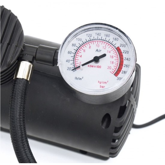 BM300 Преносим 12V 90W 250PSI 20.7Bar 2069KPA Въздушен компресор за гуми,мотоциклети и др.