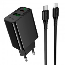 HOCO Зарядно CS94A PD20W+QC18W USB / USB-C с кабел Type-C към Type-C