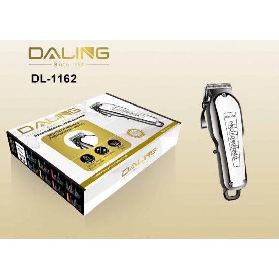 DALING DL-1162 Безжичен акумулаторен тример за подстригване на коса професионална машинка Регулируема Литиево-йонна