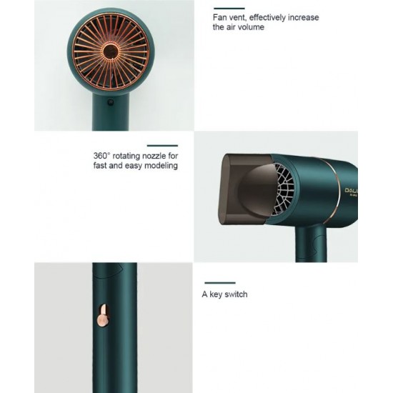 DALING Сешоар DL-3012 1400W - Зелен
