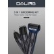 DALING DL-9048 Професионален безжичен 3 в 1 тример за коса, самобръсначка,за нос, комплект за подстригване