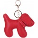 Ключодържател Кученце от Еко Кожа – Стилен Аксесоар - Червен