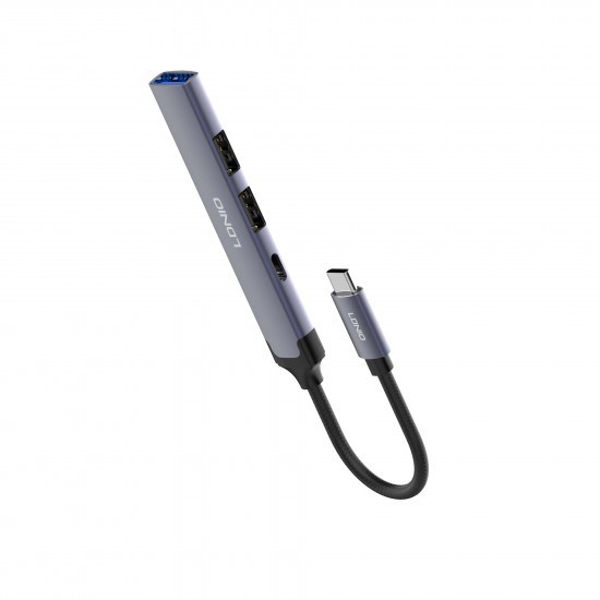 HUB Ldnio DS34C 4в1 USB-C КЪМ 3xUSB 1xUSB-C 5GB/ps