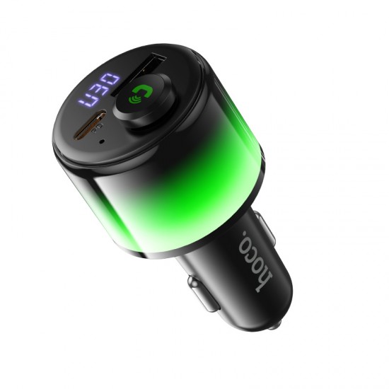 HOCO E166 Path FM трансмитер 42W (1x USB-A + 1x USB-C, Bluetooth 6.0, PD/QC/FCP/AFC)