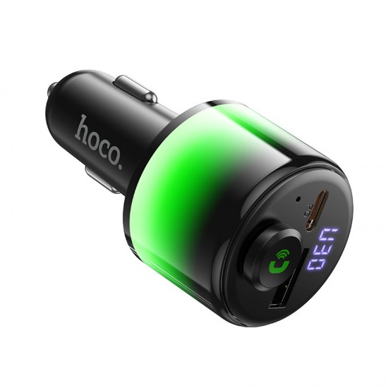 HOCO E166 Path FM трансмитер 42W (1x USB-A + 1x USB-C, Bluetooth 6.0, PD/QC/FCP/AFC)