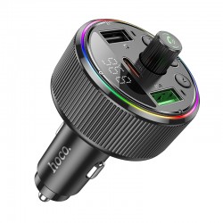 HOCO E82 FM 30W. модулатор трансмитер Запалка (2 USB изхода + 1USB-C, microSD, Bluetooth)