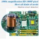 F210 WIFI Цифров микроскоп 1000X цифрово увеличение 1080P 8LEDs Микроскопска камера Електронна лупа със стойка