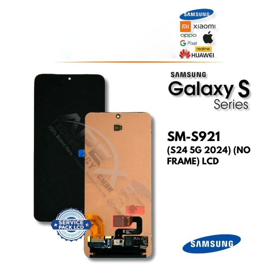 ОРИГИНАЛЕН LCD Дисплей за Samsung SM-S921 (S24 5G 2024) (БЕЗ РАМКА) LCD