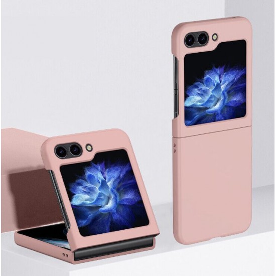 Z15 Silicone case за Samsung Z Flip 5 от 2 части - Бледо розово