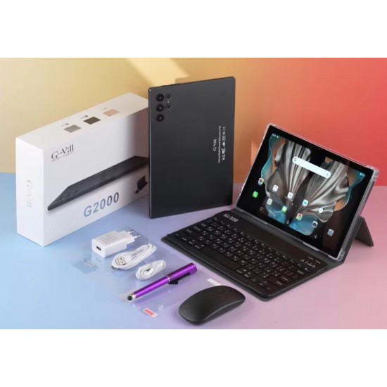 Таблет G2000 ( Черен ) – 10.1 инча, 16GB RAM, 512GB ROM, Android 13 OCTA CORE,DUAL SIM, 50MP КАМЕРА 