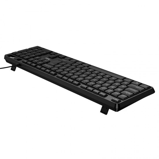 HOCO GM60 Cool Жична клавиатура USB-A – 104 клавиша, Ергономичен дизайн, Черна