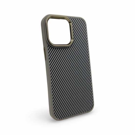 Premium Carbon Case TP-103 за iPhone 13 Pro Max - Titanium сив