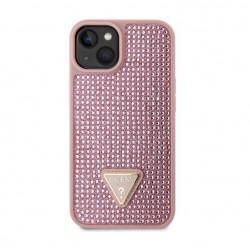 1070 Guess Galaxy S24 Plus Back cover case - Rhinestone Triangle - Pink