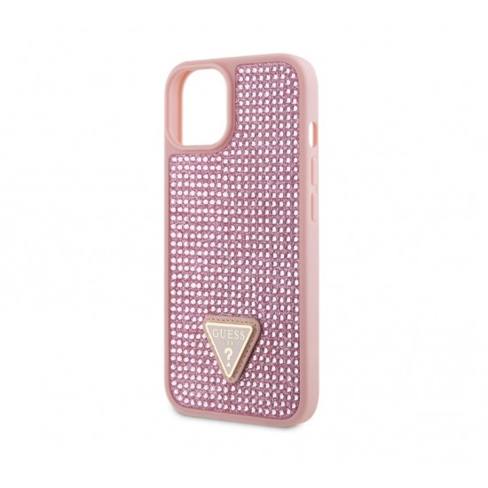 1070 Guess Galaxy S24 Plus Back cover case - Rhinestone Triangle - Pink