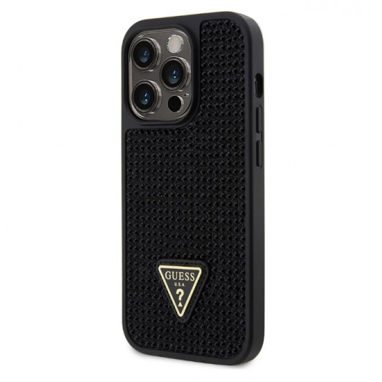 1049 Guess Galaxy S24 Plus Back cover case - Rhinestone Triangle - Black