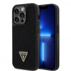 1049 Guess Galaxy S24 Plus Back cover case - Rhinestone Triangle - Black