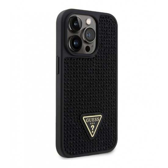 1049 Guess Galaxy S24 Plus Back cover case - Rhinestone Triangle - Black