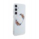 1704 Guess Galaxy S24 Plus Back cover case - IML Flowers Wreath MagSafe - Transparent