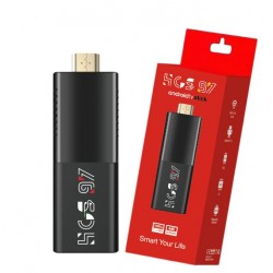 2025 HCS97 TV 4K HDR ULTRA HD android 14.0 TV Stick 4GB+64GB 2.4/5G Wifi 100M-LAN порт Netflix Youtube Media Player