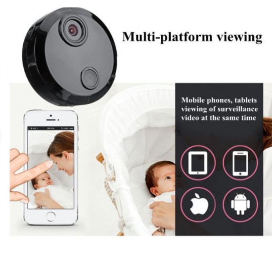 HDQ15 ( APP:iwfCam ) WiFi Мини интелигентна камера за видеонаблюдение IP30 IP30
