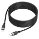HOCO кабел “X109 Energy” PD 27W  Type-C към Type-C (2M) - Черен