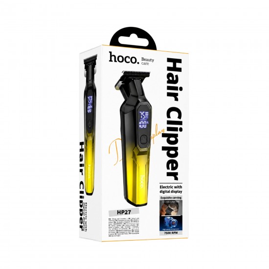 Машинка за подстригване HOCO HP27 с керамично острие, LED дисплей и Type-C