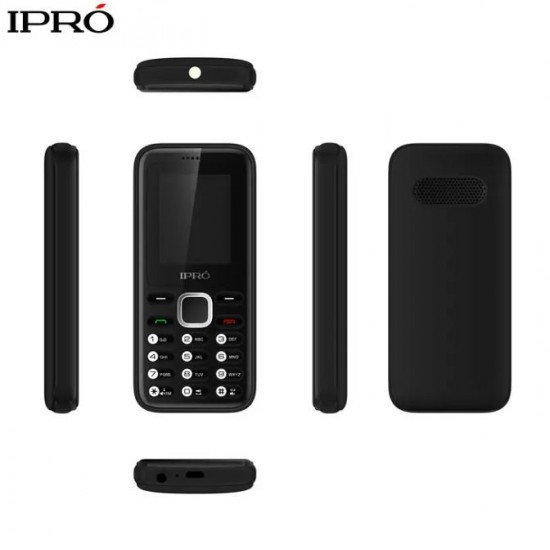 Мобилен телефон (Черен) IPRO A10 Mini+БГ МЕНЮ Без камера /2G/32Mb+32MB/0.08MP/1.77 инча 600mAh/Фенер