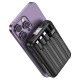 HOCO J135 Rico Power Bank 10 000 mAh, 22.5W, магнитно безжично зареждане 15W, вградени кабели, LED дисплей