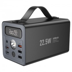 HOCO J138 Distant Power Bank 60000mAh – 22.5W Fast Charge, PD 20W, DC 12V