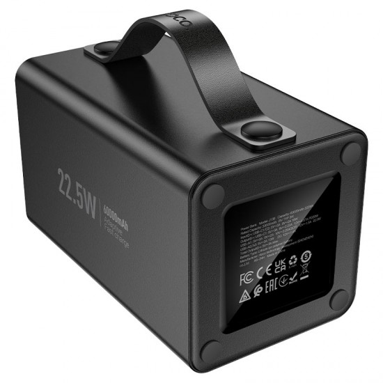 HOCO J138 Distant Power Bank 60000mAh – 22.5W Fast Charge, PD 20W, DC 12V