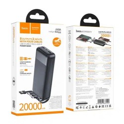 HOCO J163A Wonderful Power Bank 20,000mAh с 4 вградени кабели