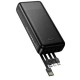 HOCO J163A Wonderful Power Bank 20,000mAh с 4 вградени кабели
