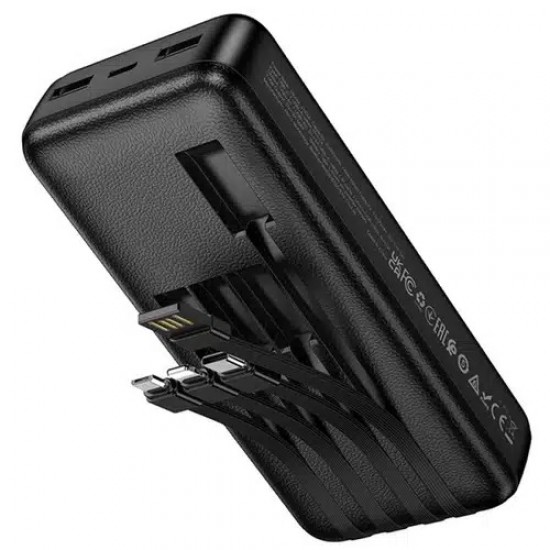 HOCO J163A Wonderful Power Bank 20,000mAh с 4 вградени кабели