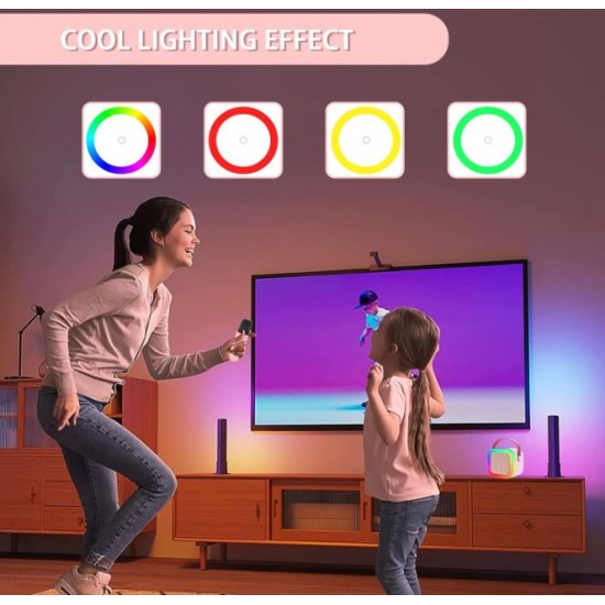 Преносима тонколона K12 RGB осветление - Розов