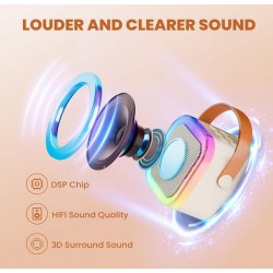 Преносима тонколона K12 RGB осветление - Кремав