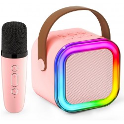 Преносима тонколона K12 RGB осветление - Розов