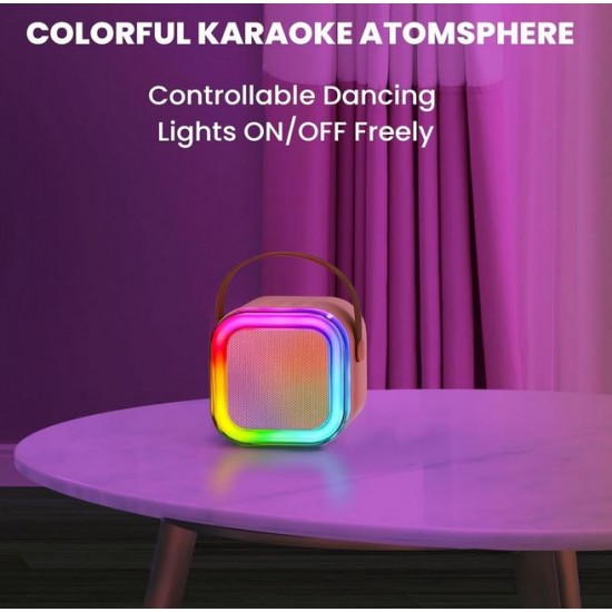 Преносима тонколона K12 RGB осветление - Розов