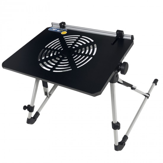  SL-118 Поставка за Лаптоп с Охладител – Регулируема и Сгъваема