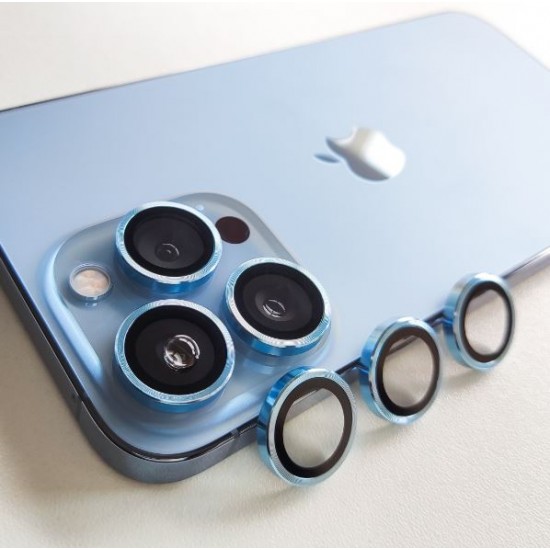 Цветен протектор за Камера iPhone 13 Pro / 13 Pro Max - Sierra Син