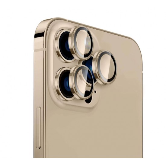 Цветен протектор за Камера (iPhone 15 Pro) 15 Pro Max - Златист