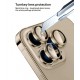 Цветен протектор за Камера (iPhone 15 Pro) 15 Pro Max - Златист