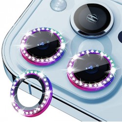 Протектор с камъни за Камера iPhone 13 / 13 mini - Цветен