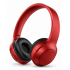 LELISU LS-212 Безжични слушалки с Bluetooth 5.3, TF карта, AUX, FM радио и микрофон – Червен