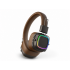 LELISU LS-258 Безжични Bluetooth слушалки с RGB подсветка - Кафяв